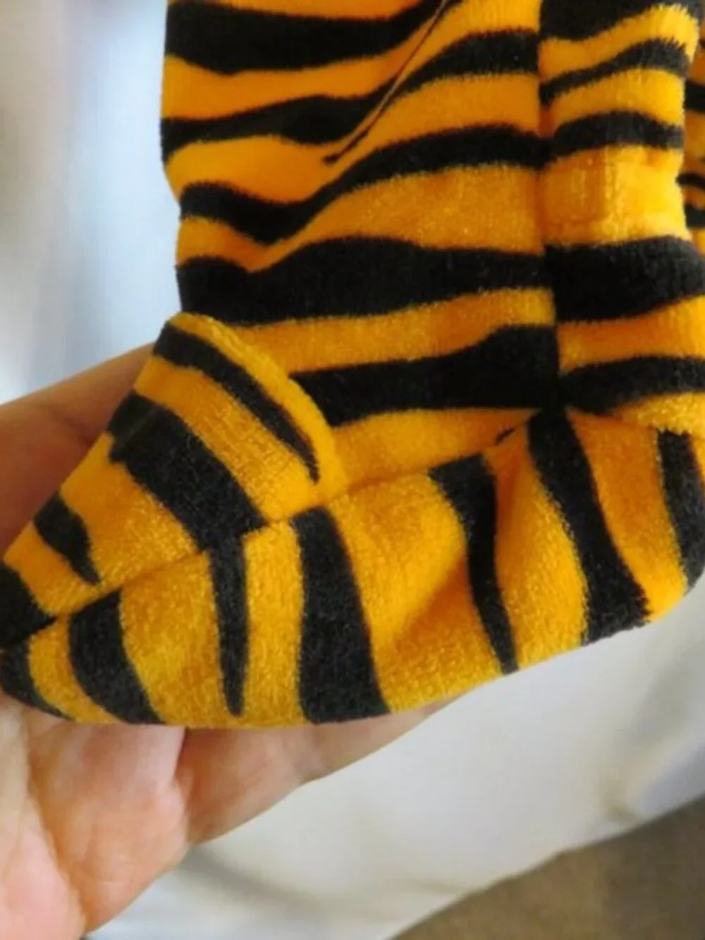 Faded Glory Tiger Striped Hooded Footie Costume Sleeper 3-6M Halloween